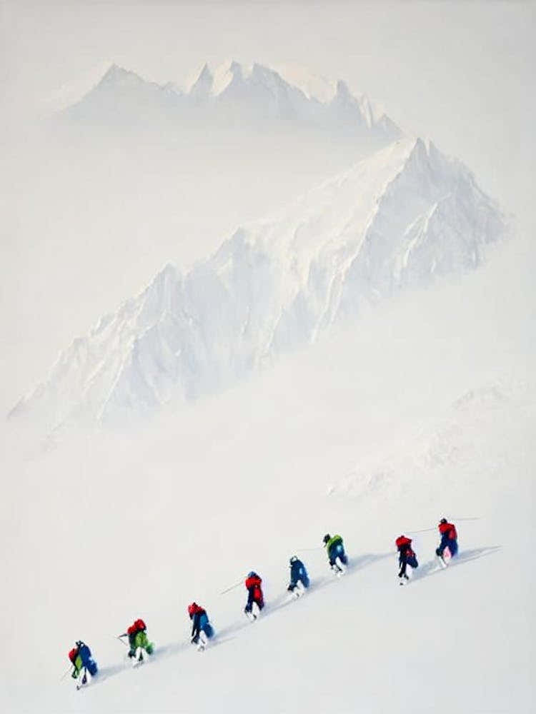 Cervinia, Italy Minimal Skiing Poster