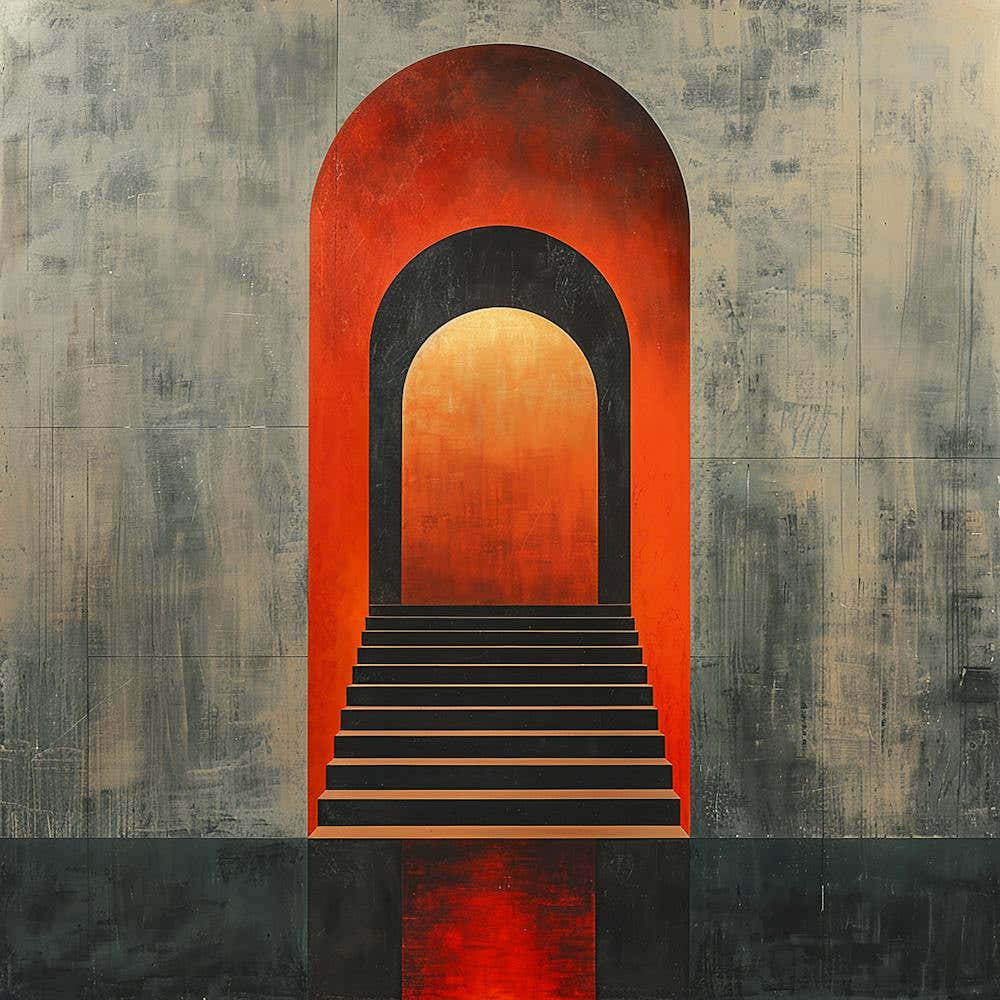 Stairway To Heaven - abstract art, abstract painting  city wall art, colorful wall art, home decor, minimal art, modern wall art, wall art, wall decoration, wall print colourful wall art, decor wall art, digital art, digital art download, interior wall ar