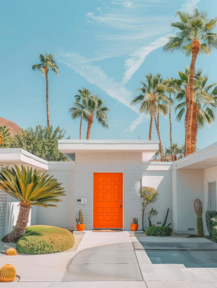 Orange Door In Palm Springs