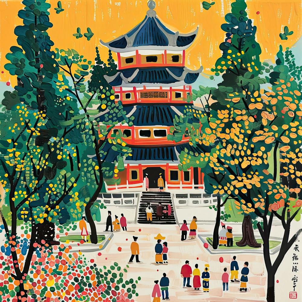 Kids Travel Illustration Xian 2