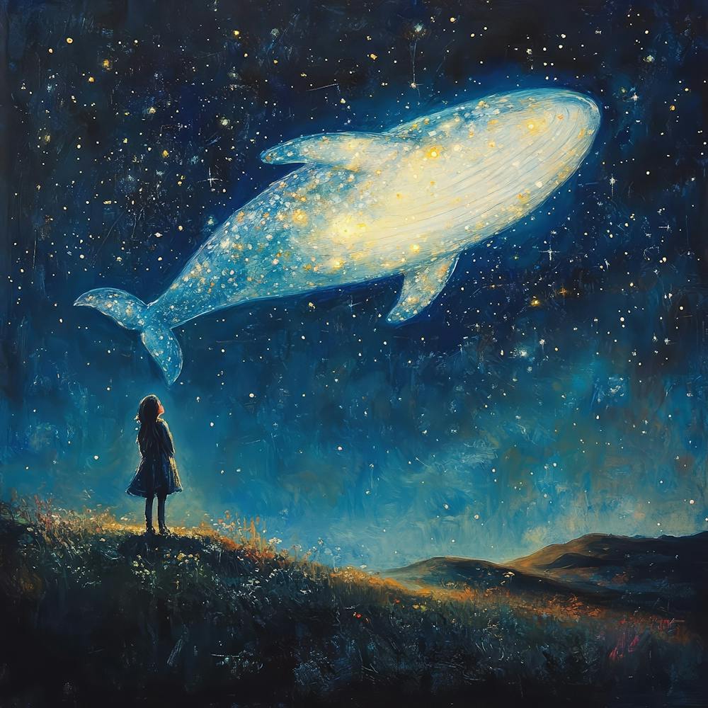 Whale In The Starry Night Sky 4