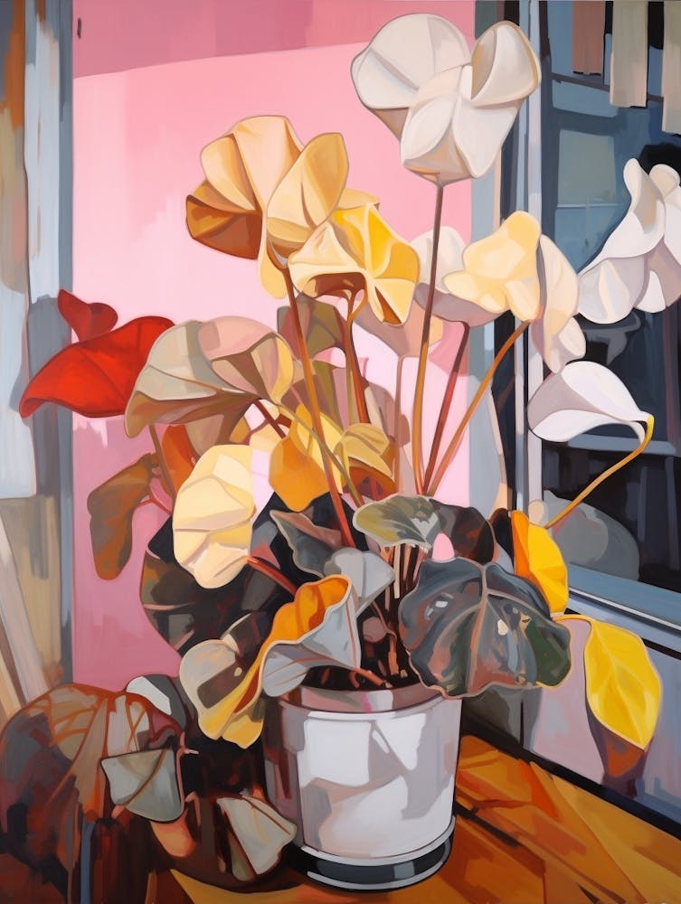Cyclamen 1 Flower Painting