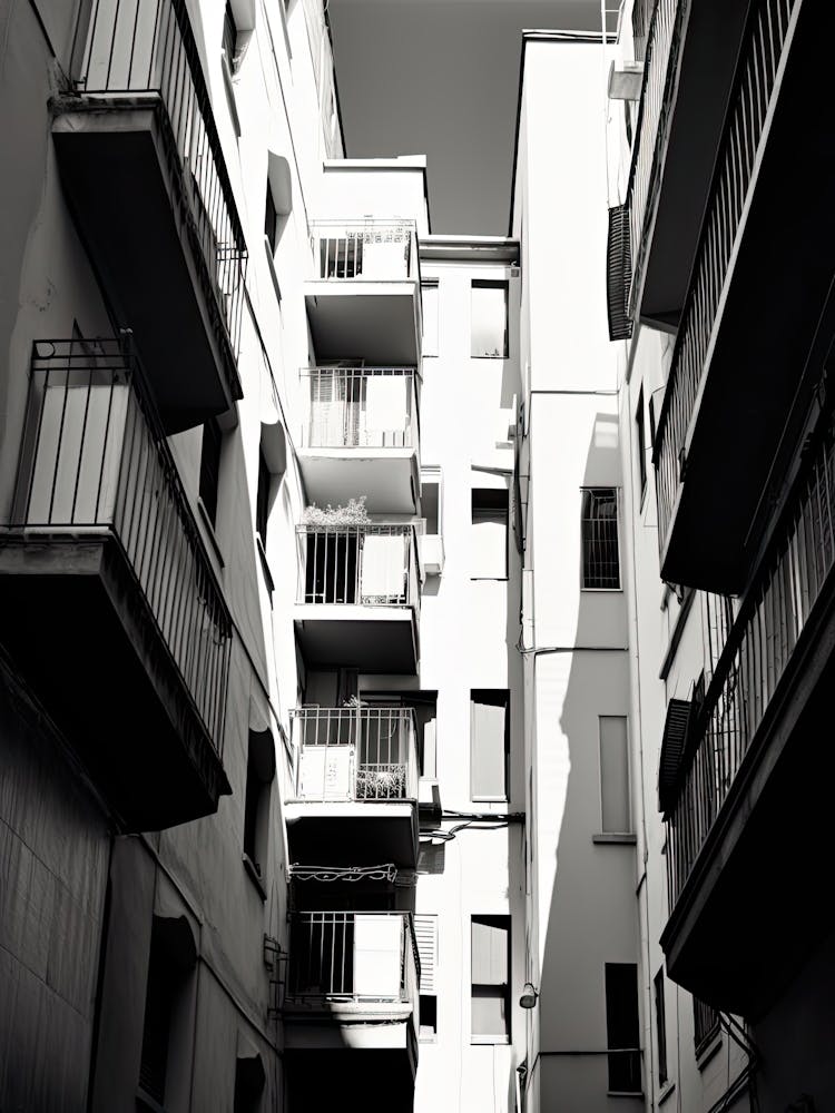 Malaga, Spain, Black And White Photography 1