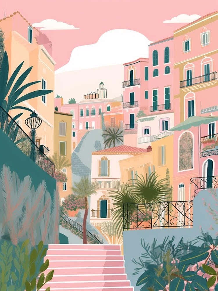Sorrento, Italy Illustration