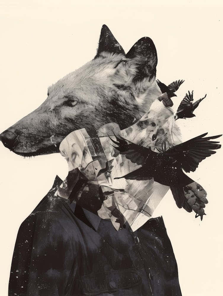 Wolf And Birds