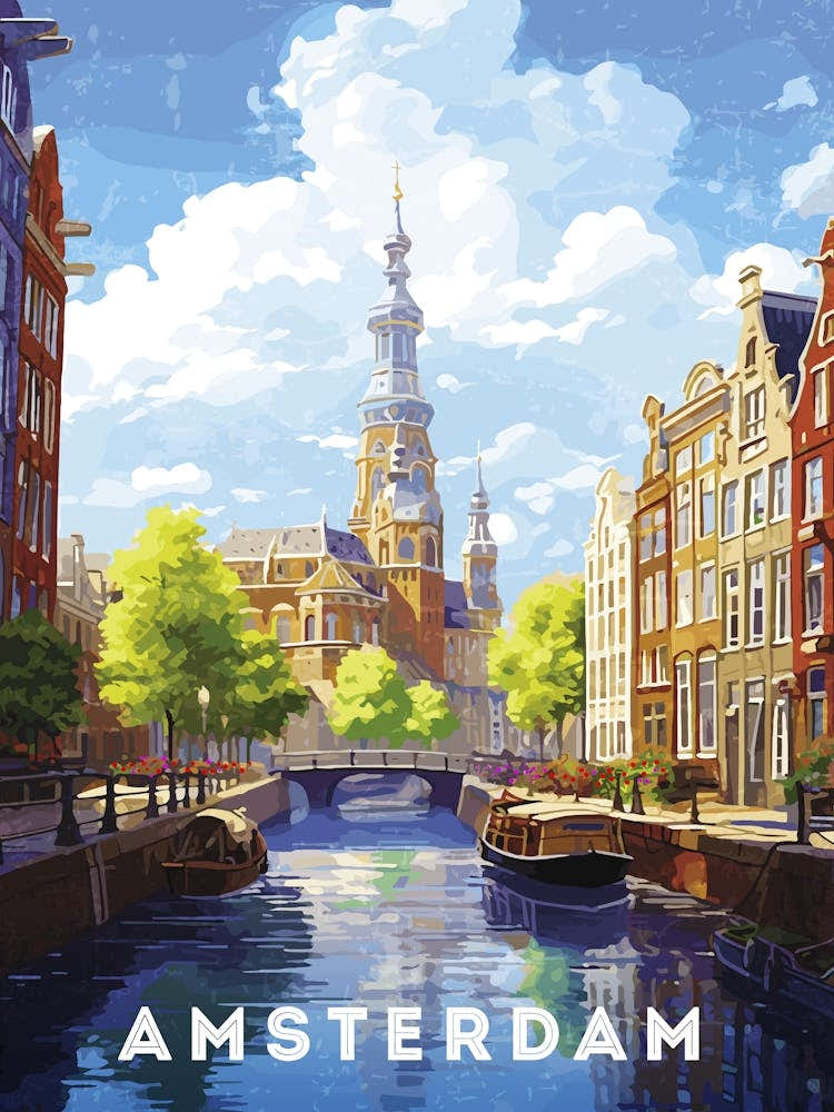 Amsterdam Cityscape - Netherlands/Holland