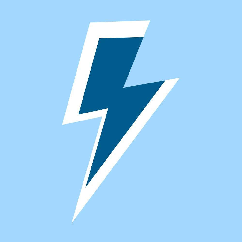 Blue Lightning Bolt 2