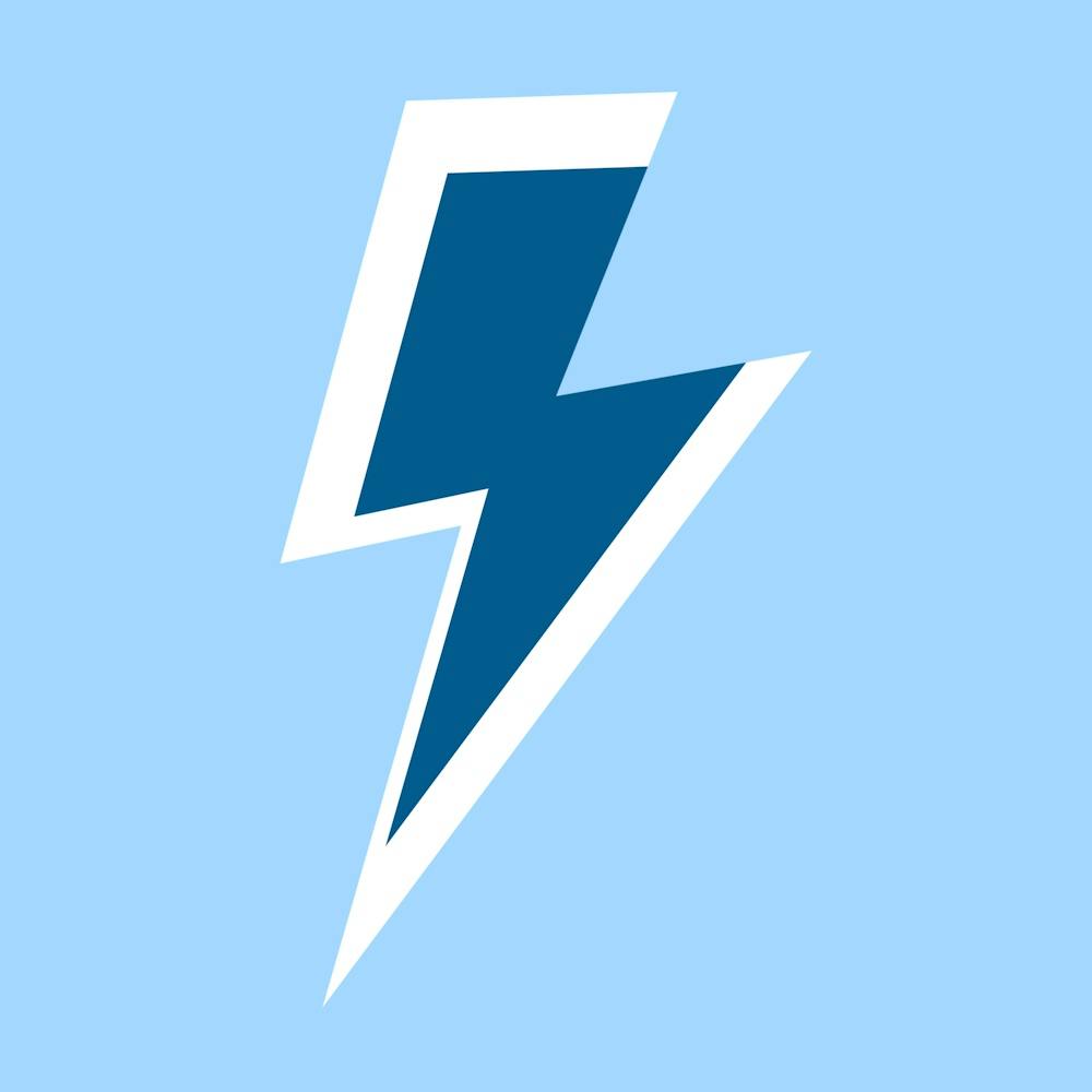 Blue Lightning Bolt 2