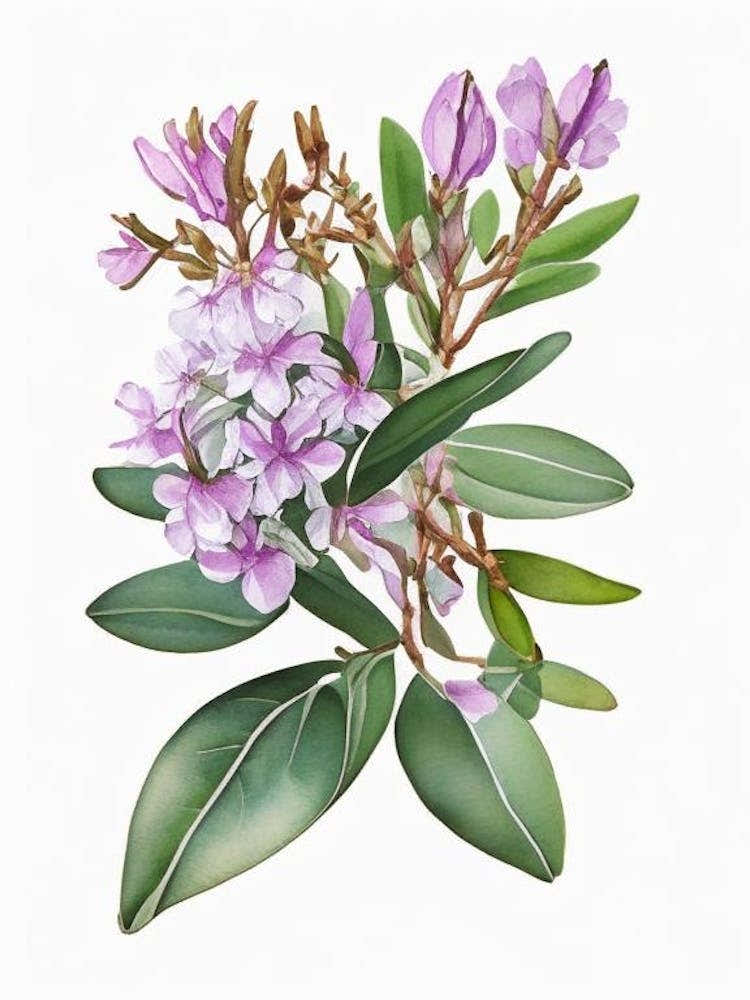 Mountain Laurel Wildflower Watercolour