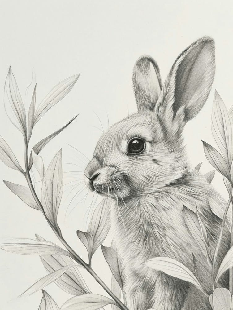 Havana Rabbit Drawing 3