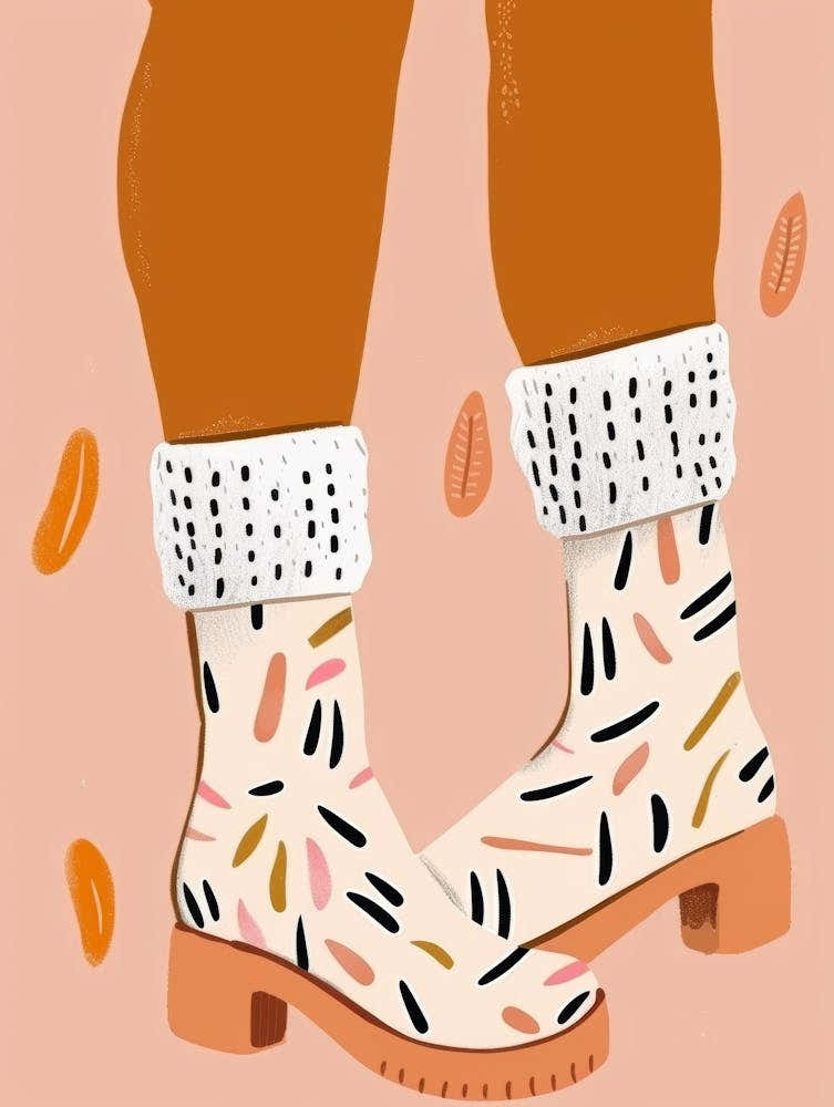Illustration Of A Pair Of Boots