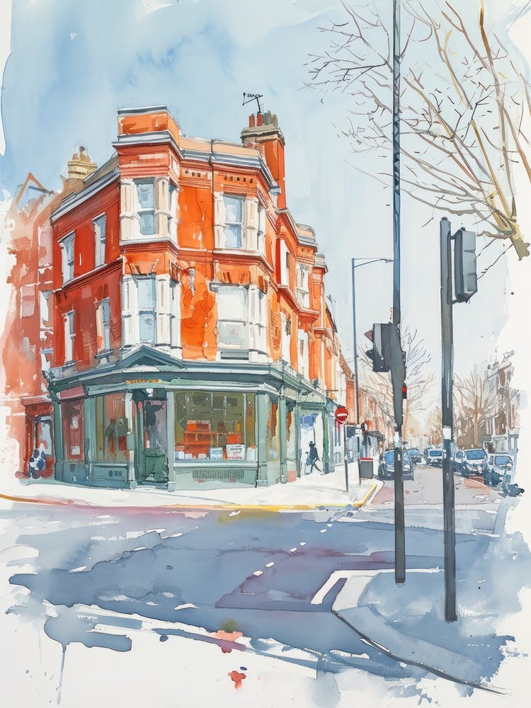 Kensington And Chelsea London Borough   Street Watercolour 8