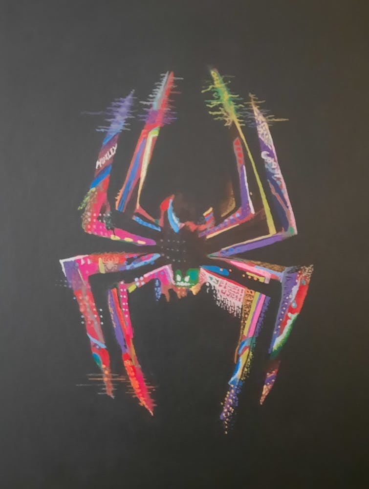 Spiderman logo glitch