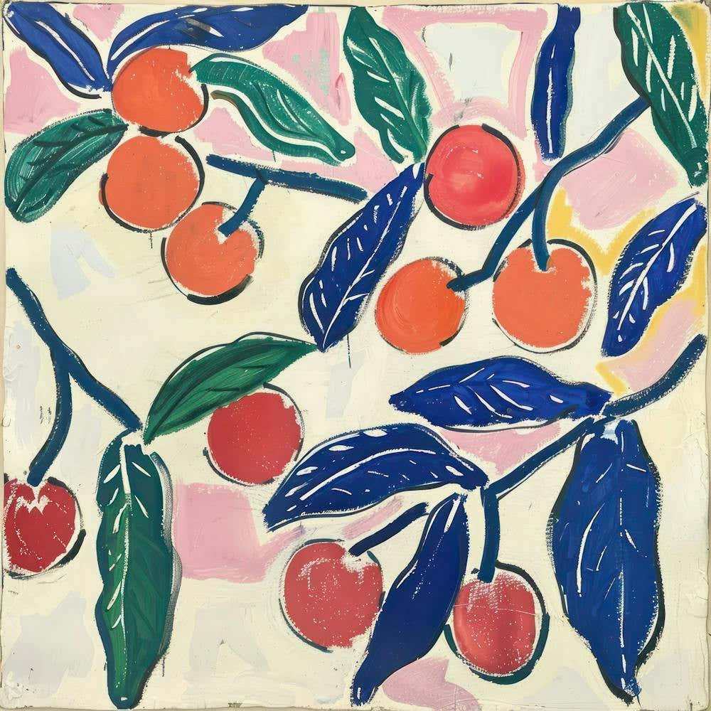 Cherries Matisse Style 7