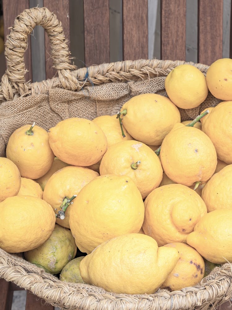 Lemons In A Basket