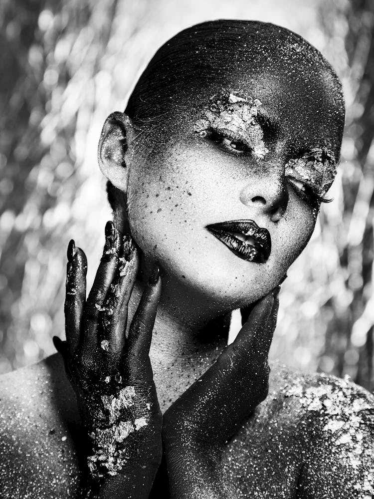 Black And White Portrait Of A Woman 16