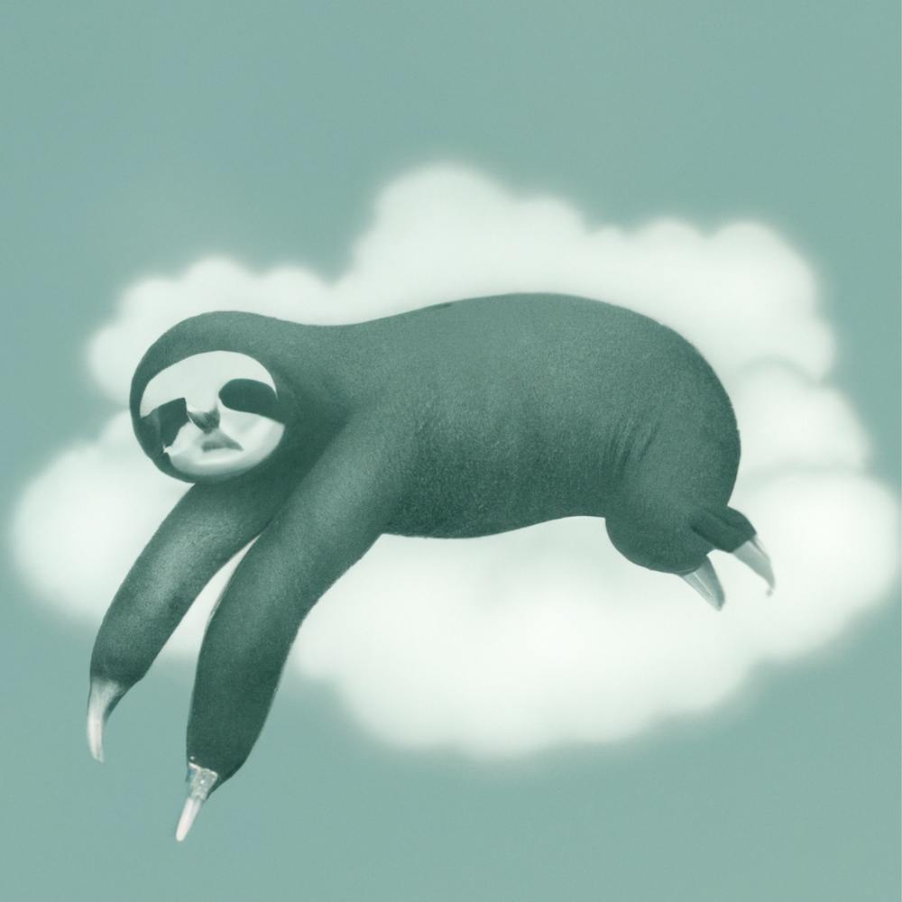 Lazy Sloth on Cloud
