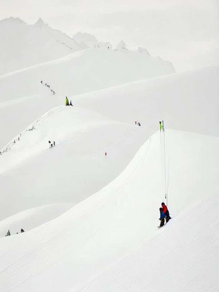 Adelboden, Switzerland Minimal Skiing Poster