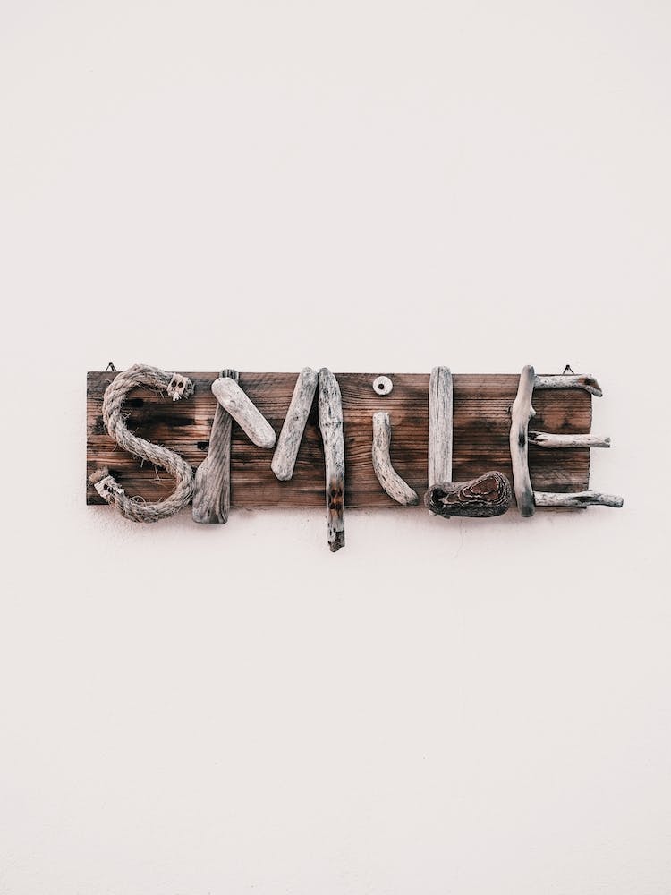 Smile Beach Sign