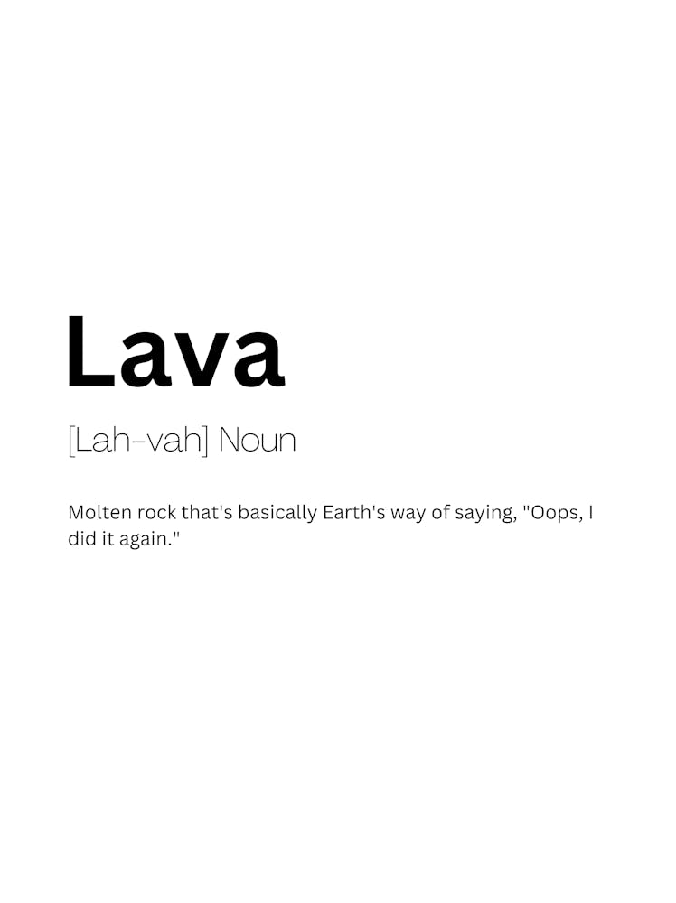 Lava Definition Meaning
