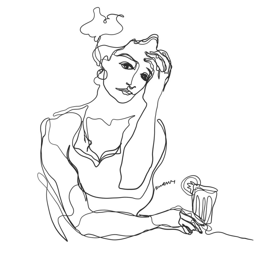 A Girl With A Cocktail