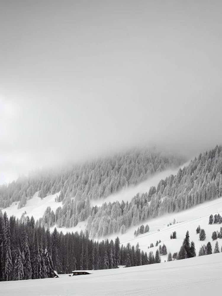 Garmisch PSkiing Poster Art enkirchen, Germany Black And White Skiing Poster