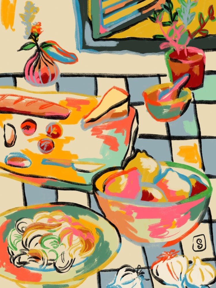 Bread And Pasta Love