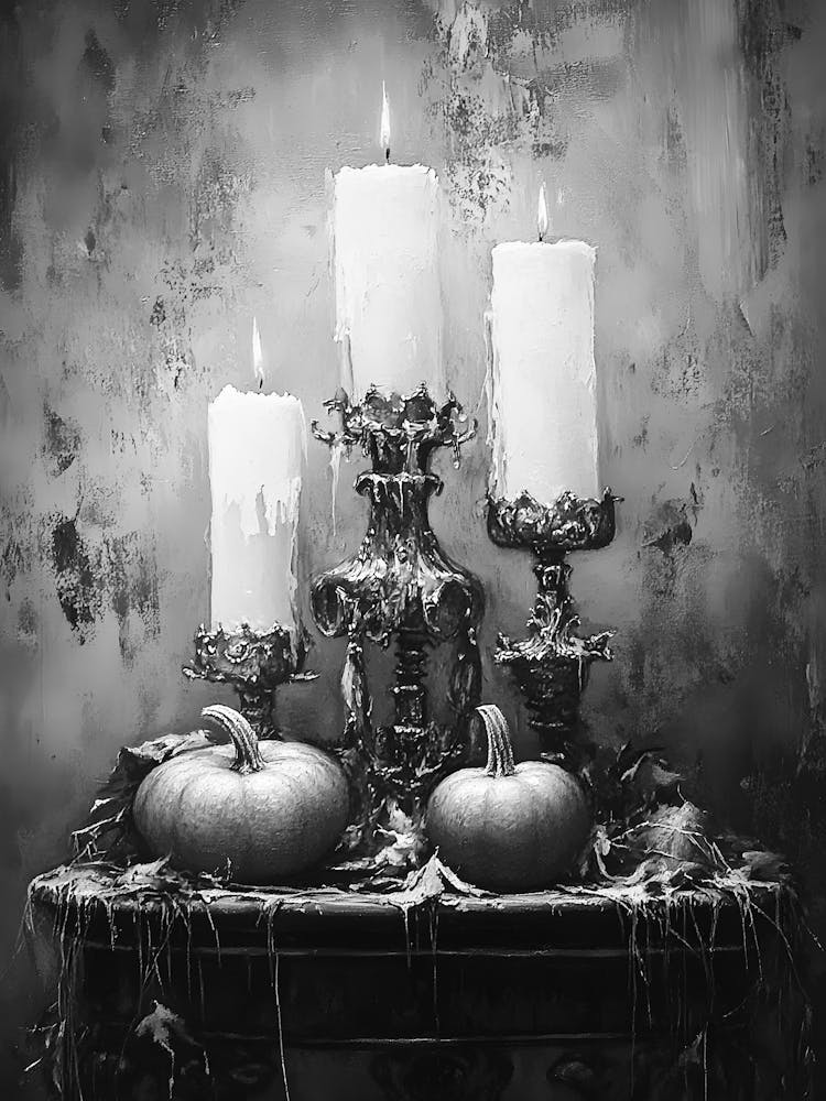 Black And White Pumpkins 3