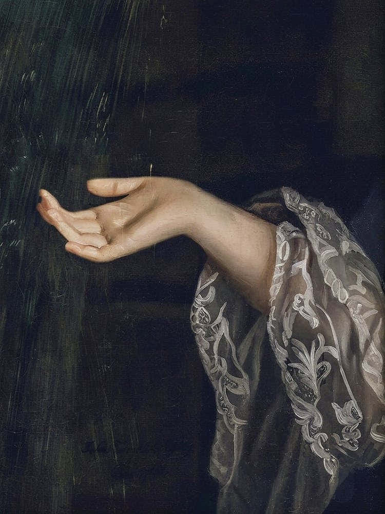 Detail Of Woman , Oil Painting