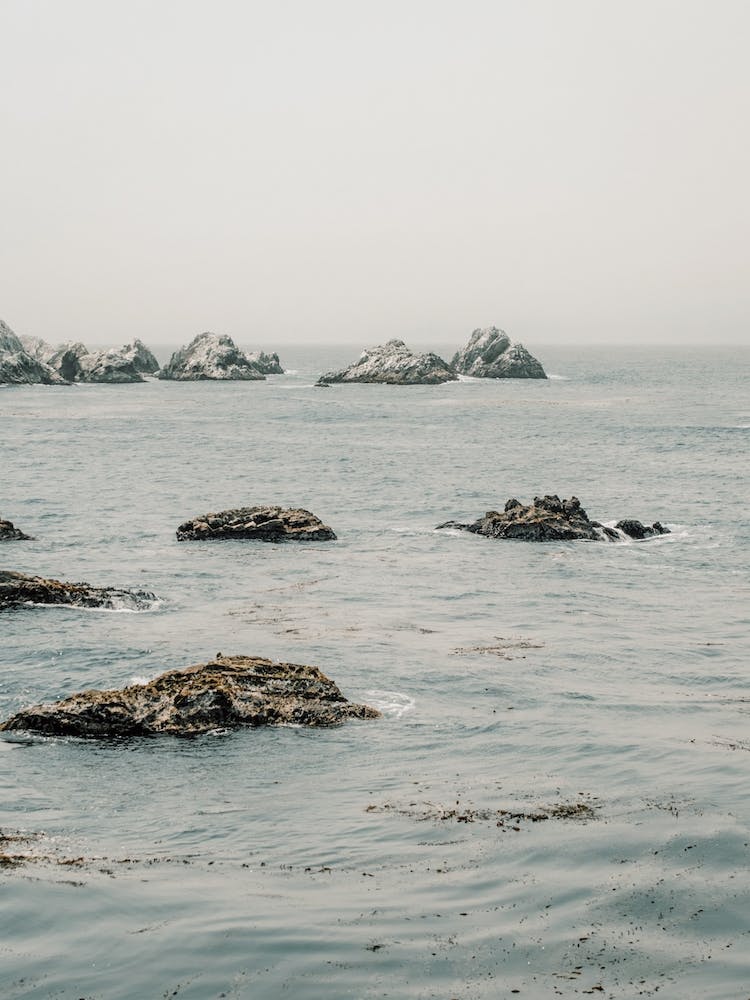 Boulders In Ocean