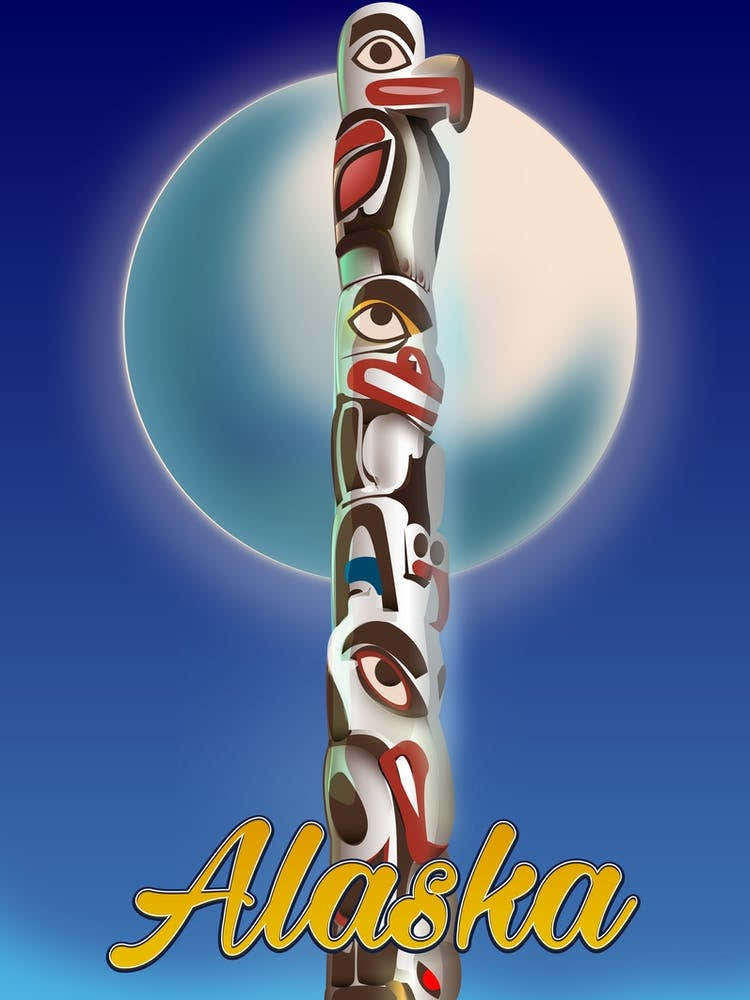 Alaska totem pole