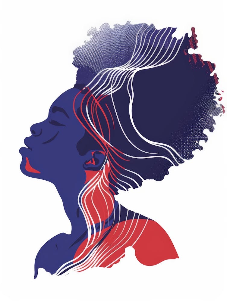 Afro Haired Woman 1