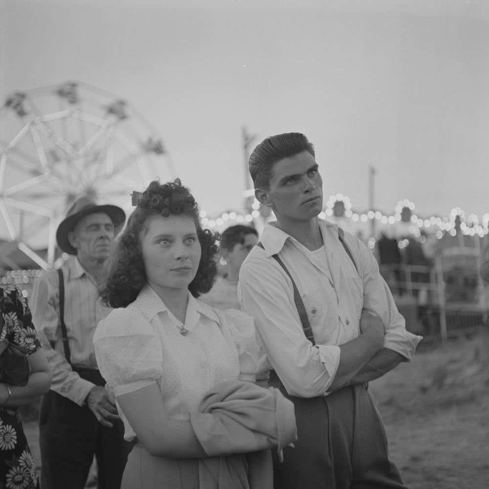 Klamath Falls, Oregon, At The Sideshow Of The Circus By Russell Lee