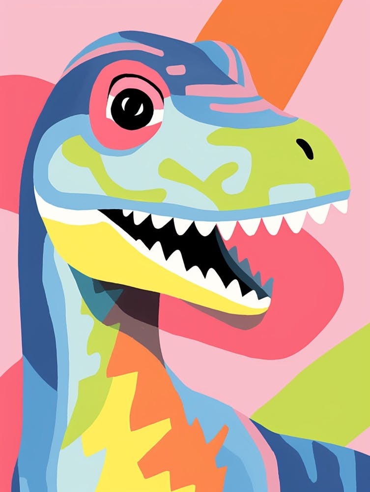 Colourful Dinosaur Utahraptor 2