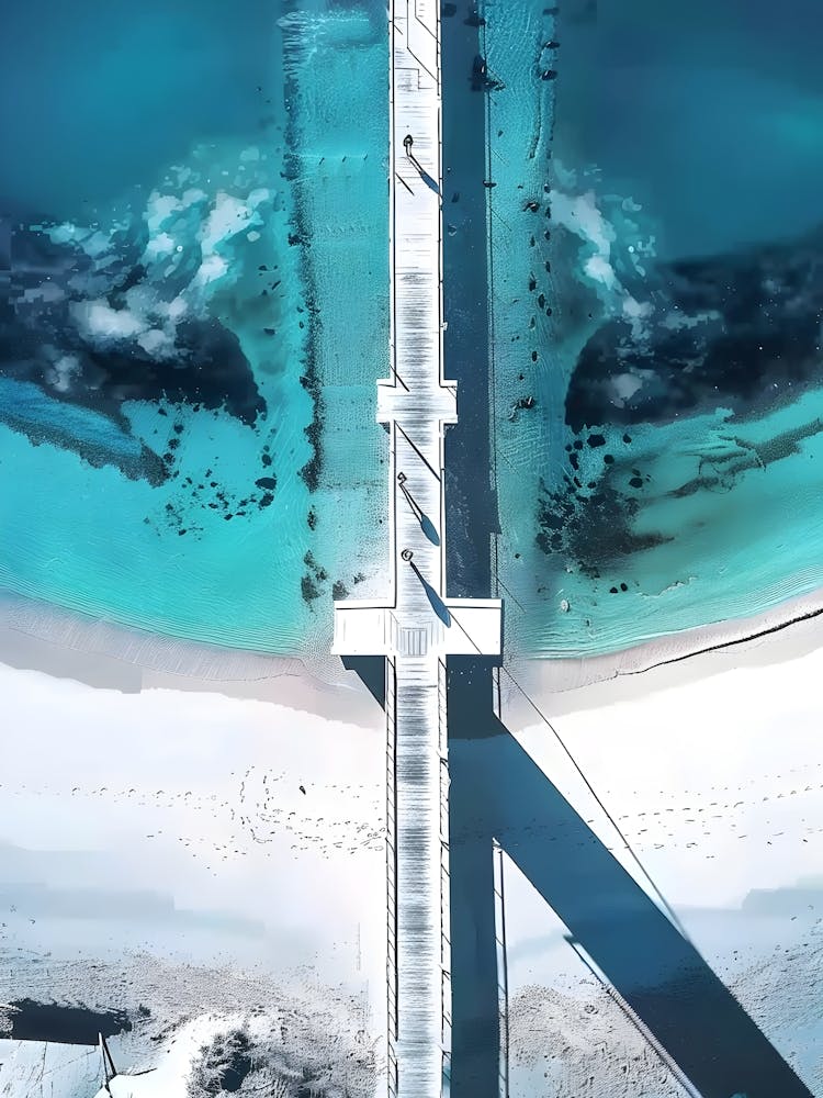 Aerial View Of A Bridge