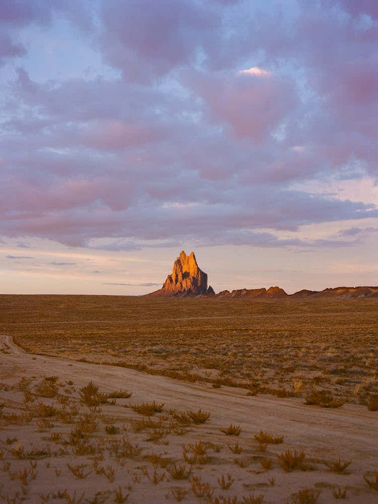 Shiprock Sunset on Film