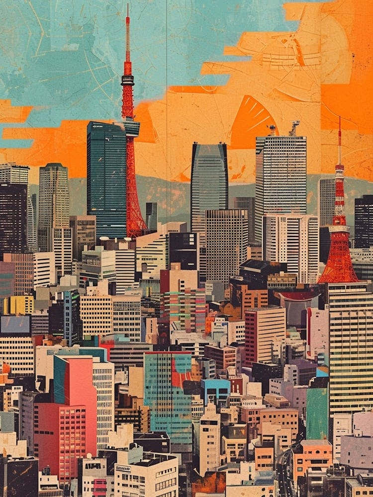 Kitsch 1980s Tokyo Collage 1