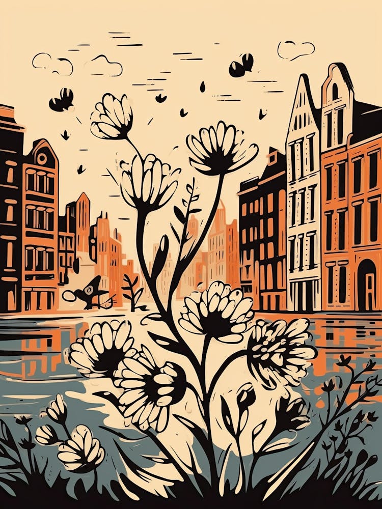 Amsterdam, Flower Collage 0