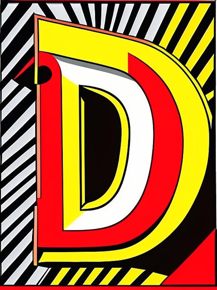 D, Letter, Alphabet Comic 5