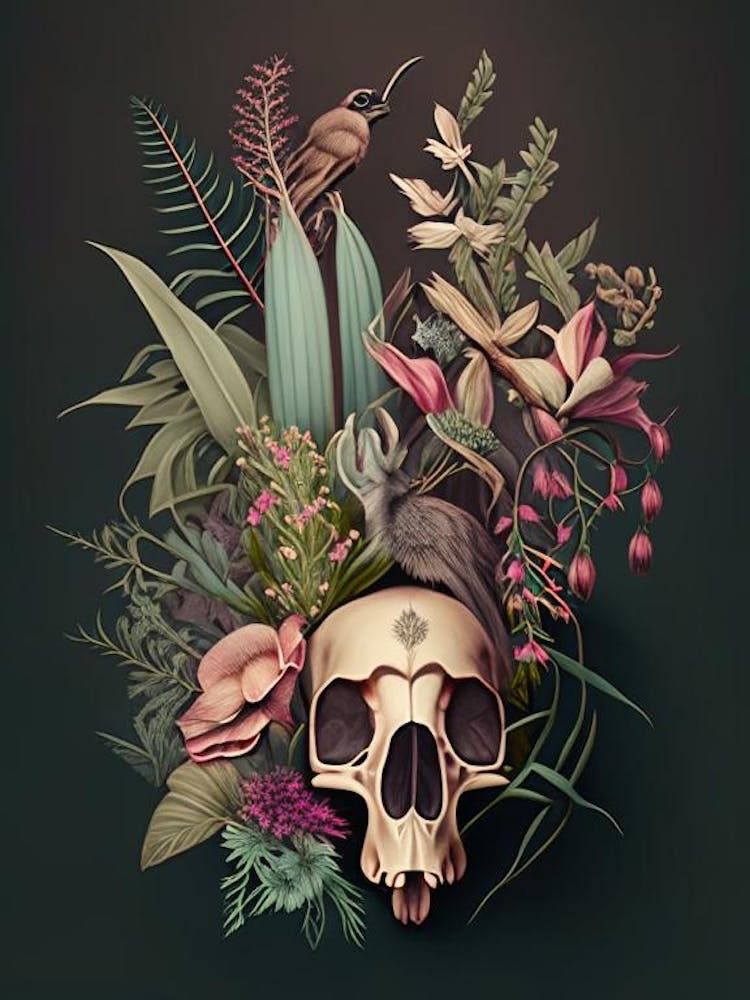 Animal Skull Botanical