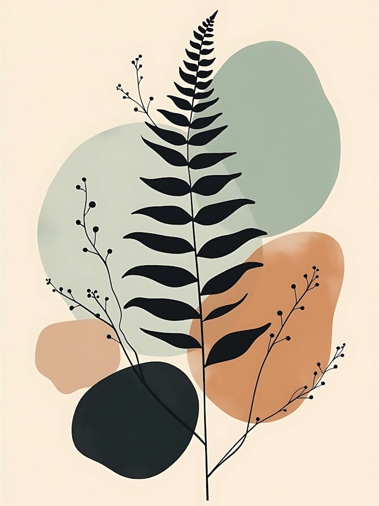 Soft Neutral Foliage for Scandinavian Decor