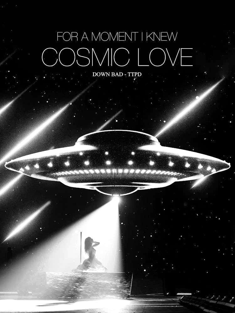 Taylor Swift For A Moment I Knew Cosmic Love Down Bad From Ttpd  Eras Tour Ufo Space Set