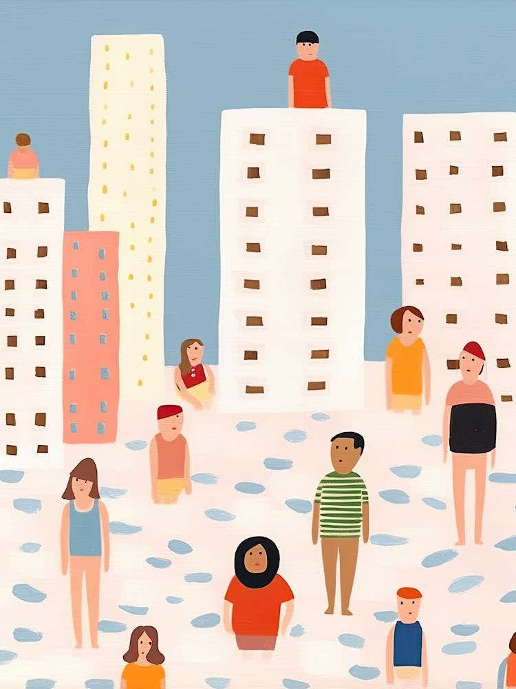 New York City Scene, Tiny People And Illustration 2