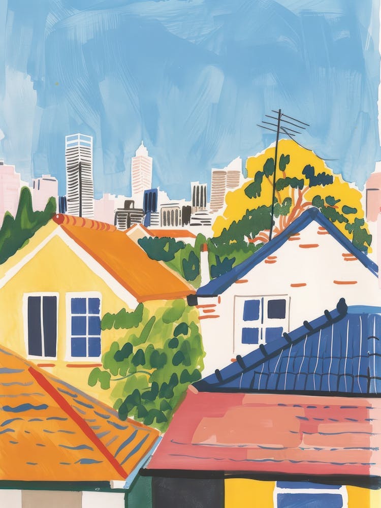 Travel Poster Happy Places Perth 1