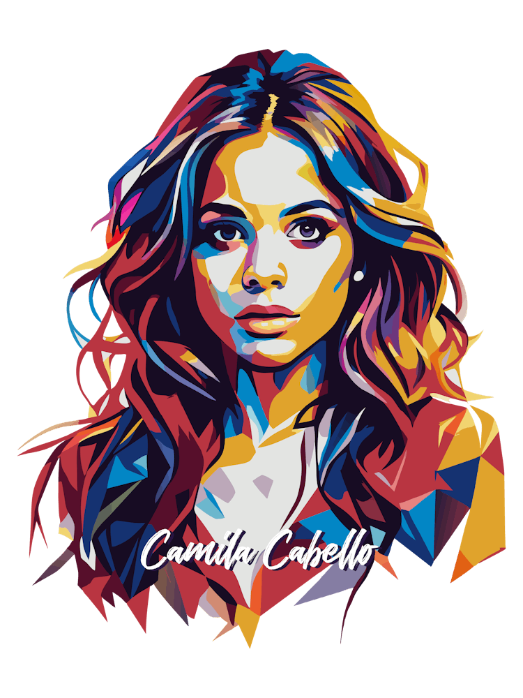 Camila Cabello 02 Portrait Music WPAP Pop Art