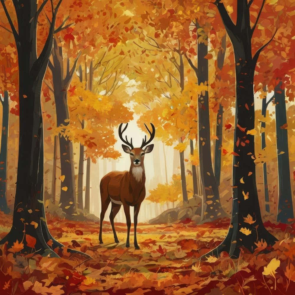 Deer In The Forest 4