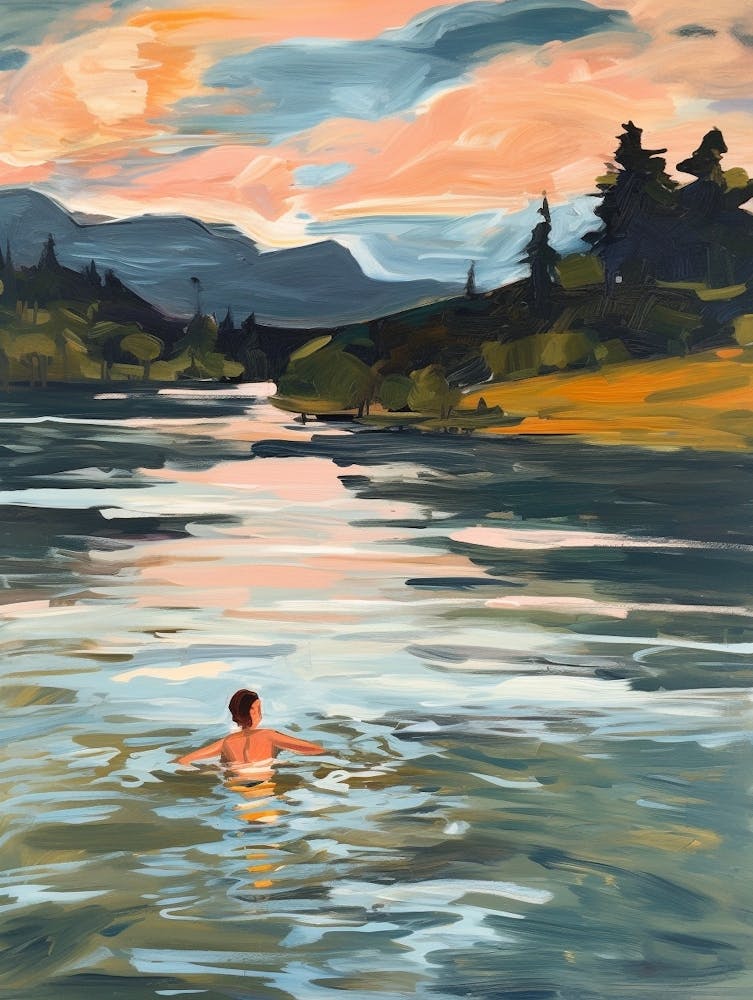 Wild Swimming At Loch Lomond Scotland 2