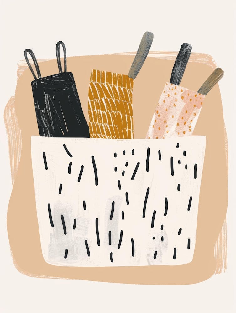 Basket Of Utensils