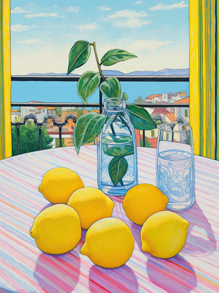 Amalfi Lemons Mediterranean View