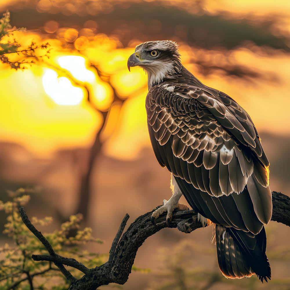 Majestic Eagle at Sunset – Nature’s Untamed Beauty